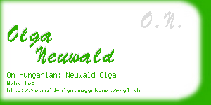 olga neuwald business card